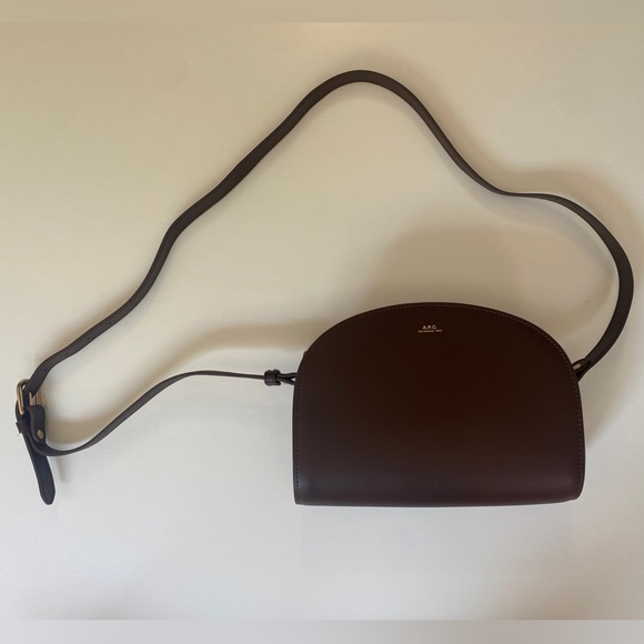 A.P.C. Handbags - A.P.C. Sac Demi-Lune Leather Crossbody, Authentic Leather, Perfect Condition